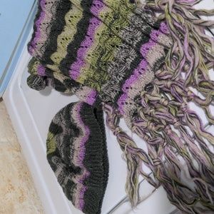 Lucky Brand knit hat & scarf